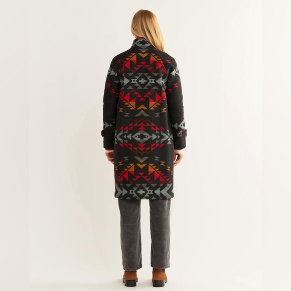 Free People Pendleton Bridge Creak Harding Archive Blanket Coat jacket - Picture 3 of 7